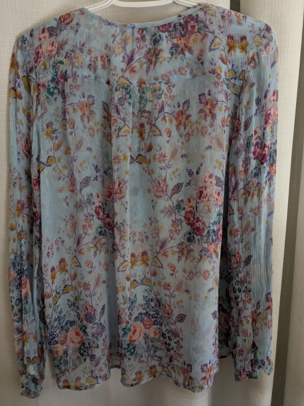 M Lucky Brand Long Sleeved Tunic Blouse - Picture 3 of 10